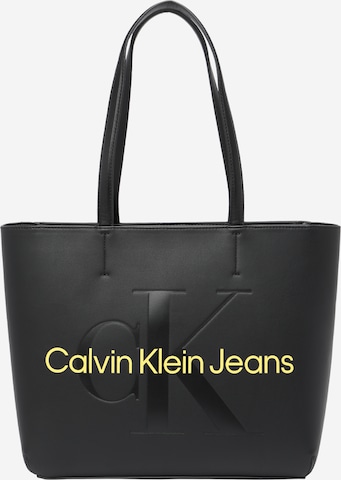 Calvin Klein Jeans Шоппер в Черный: спереди