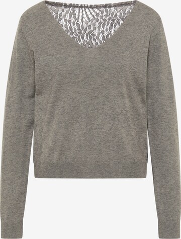 Pull-over faina en gris : devant