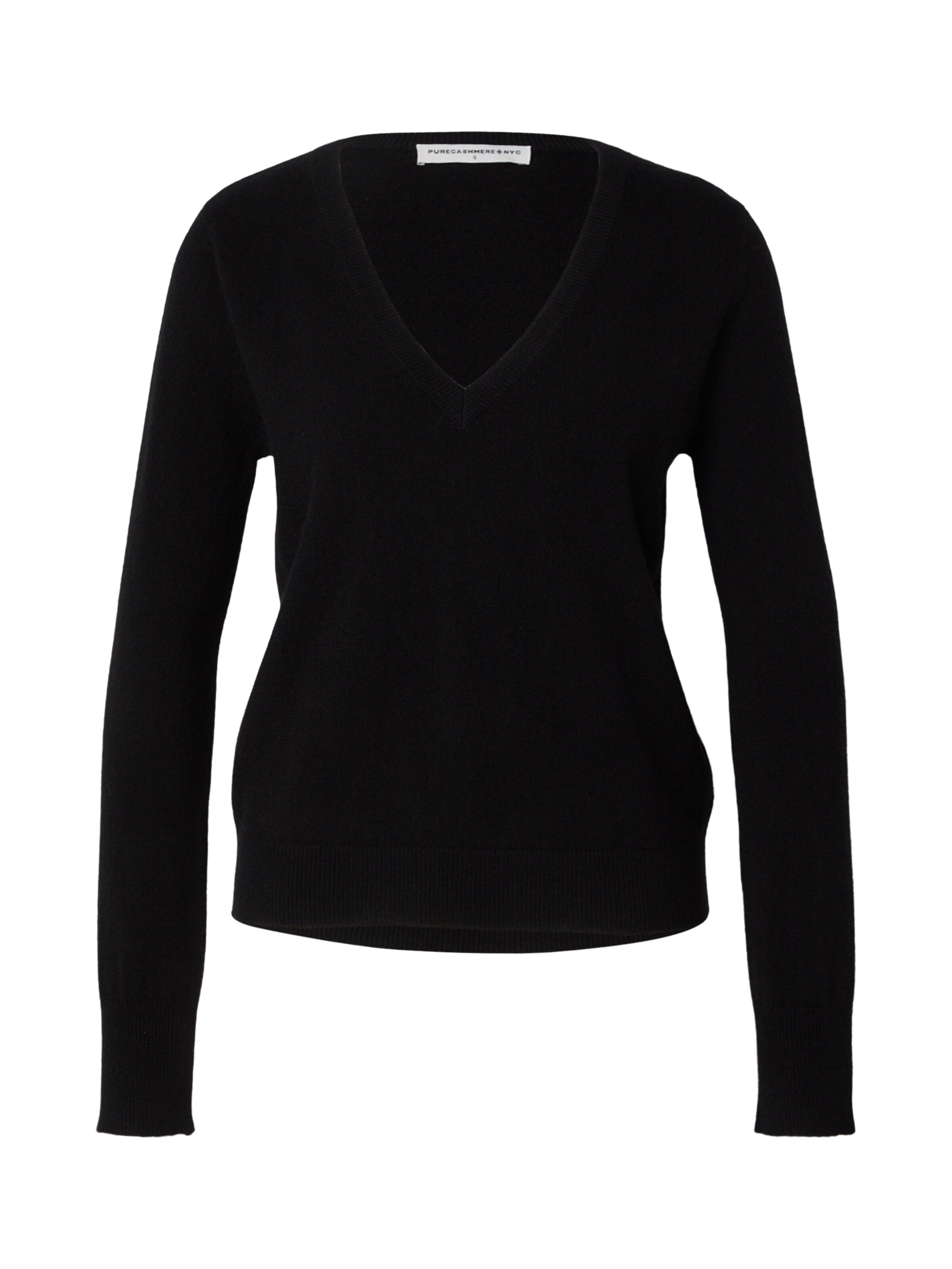 Pure Cashmere NYC Sweater in Black: front