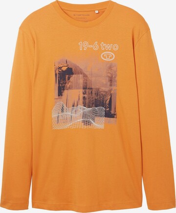 T-Shirt TOM TAILOR en orange : devant