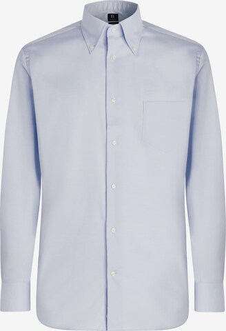 Boggi Milano Regular fit Overhemd 'Boston' in Blauw: voorkant