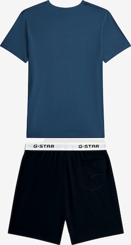 G-STAR Lühike pidžaama 'Slate', värv sinine: eest vaates