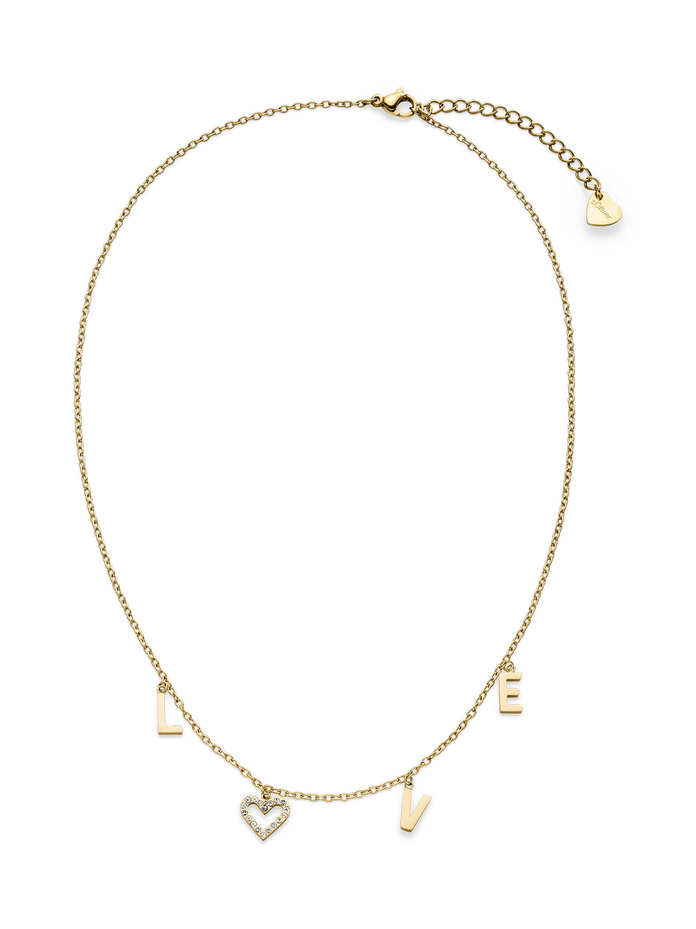 s.Oliver Halskette in Gold: Vorderseite