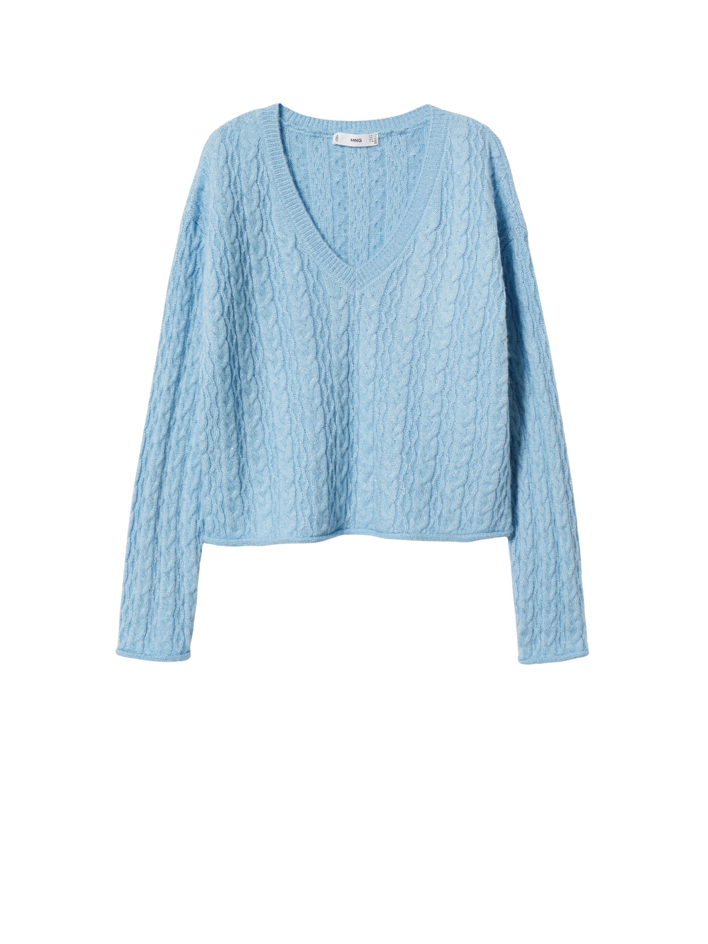 Blau XXL DAMEN Pullovers & Sweatshirts Strickjacke Casual Rabatt 68 % Violeta by mango Strickjacke 