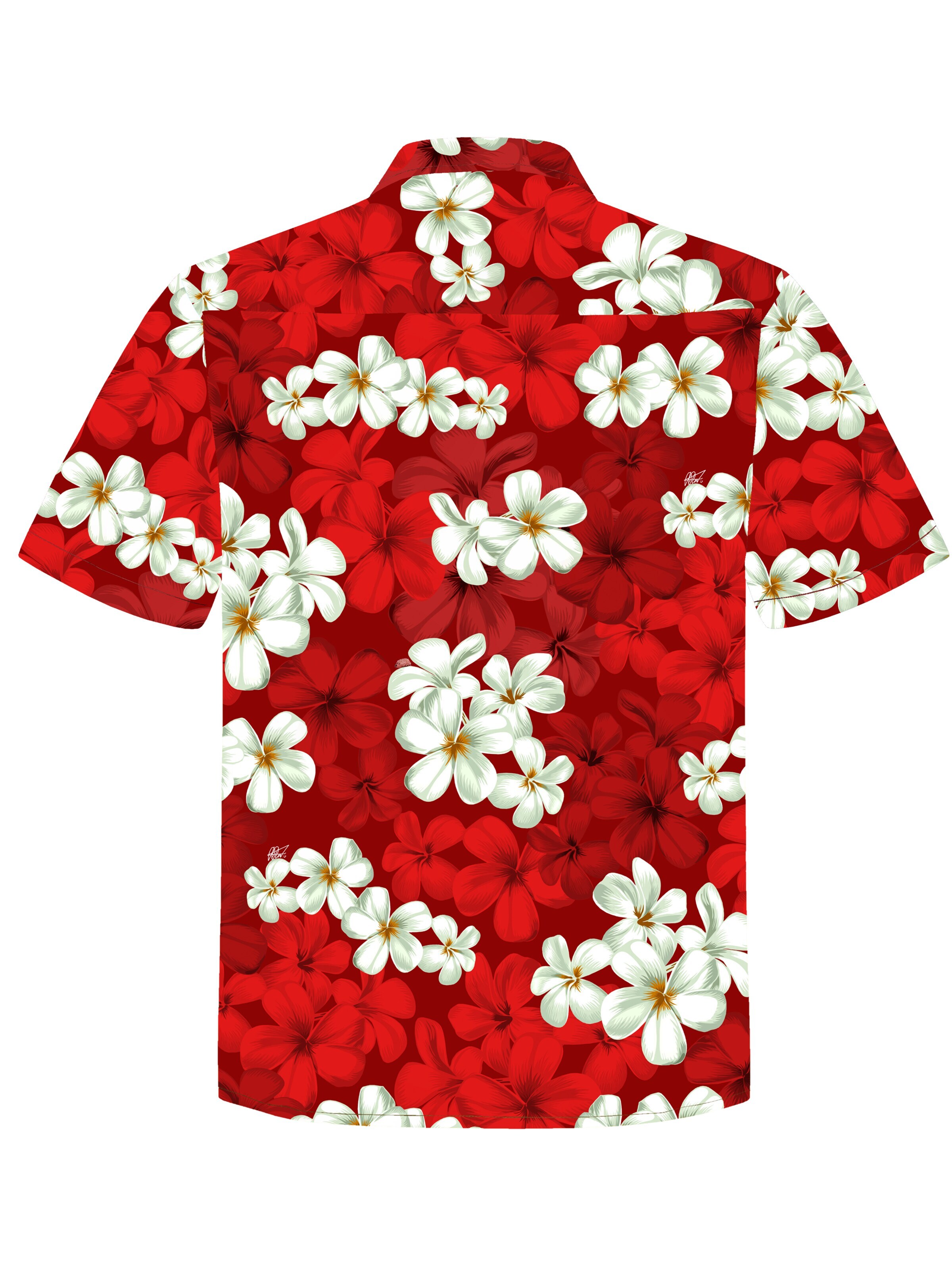 Hawaiihemdshop.de Regularny krój Koszula 'Hawaiihemd "Classic Red"' w kolorze czerwony