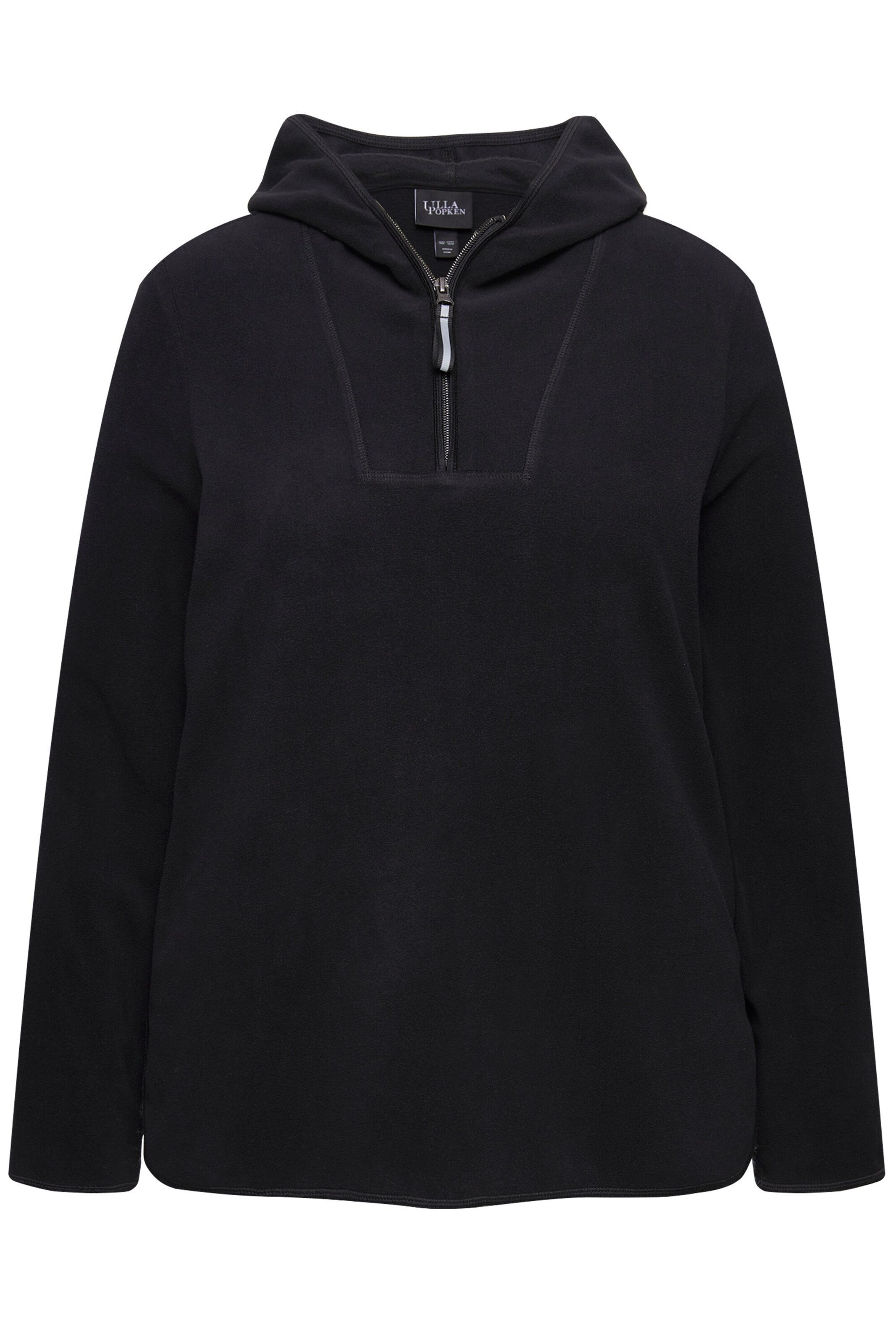 Sweat-shirt Ulla Popken en noir : devant
