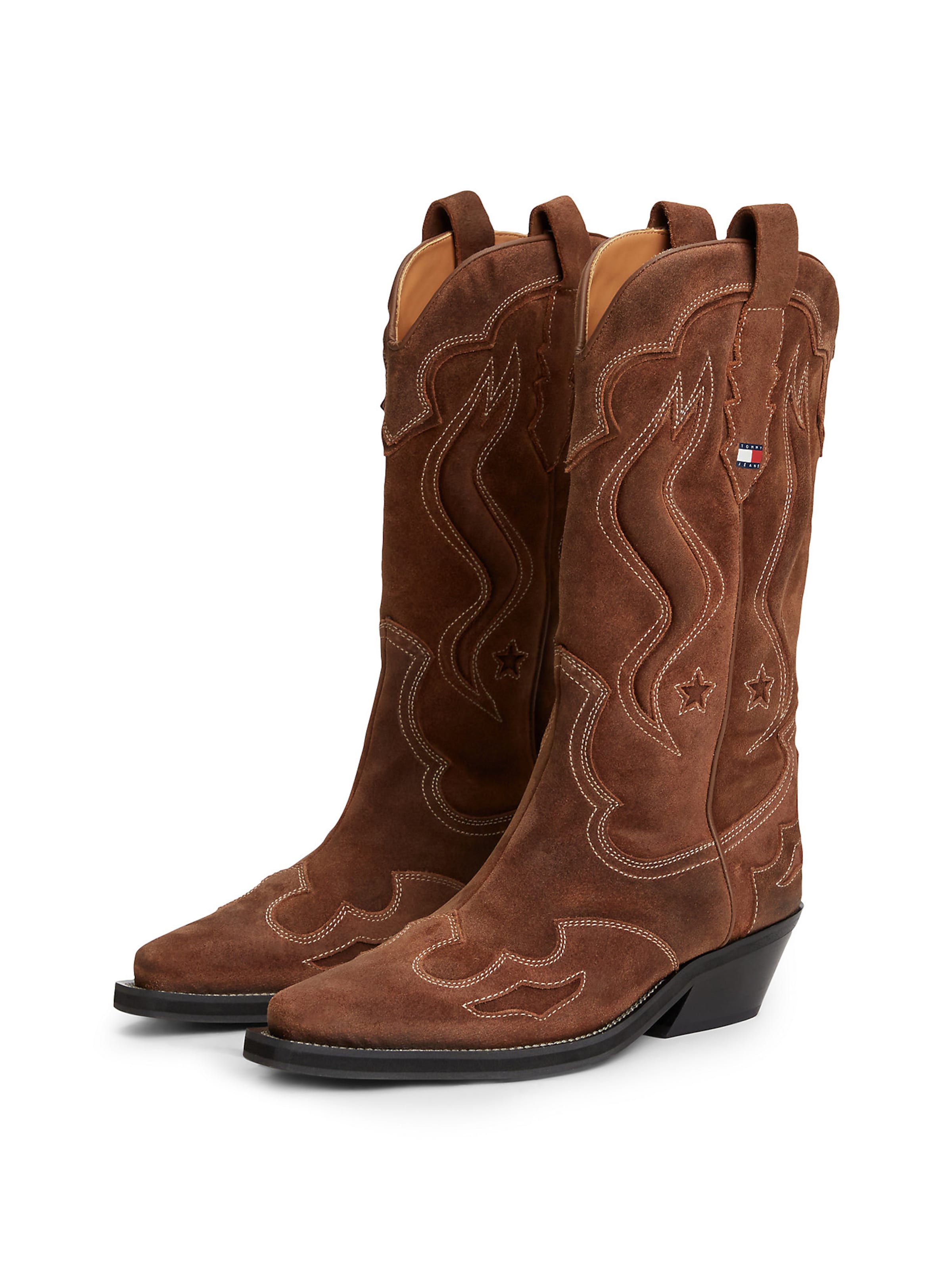Bottes de cowboy Tommy Jeans en marron