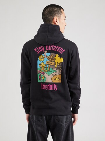 Iriedaily Sweatshirt 'Differ Normal' in Black: front