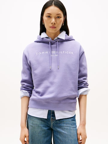 Sweat-shirt TOMMY HILFIGER en violet : devant