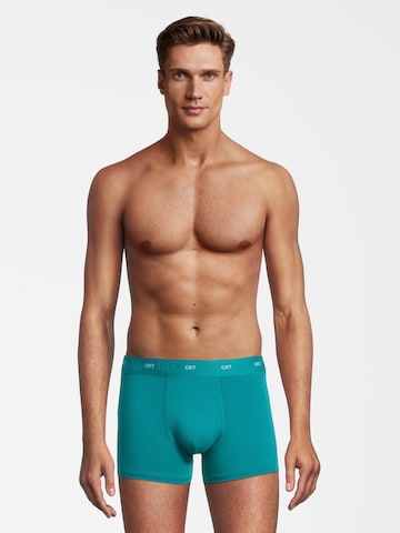 CR7 - Cristiano Ronaldo - Boxers 'Bamboo' em azul: frente