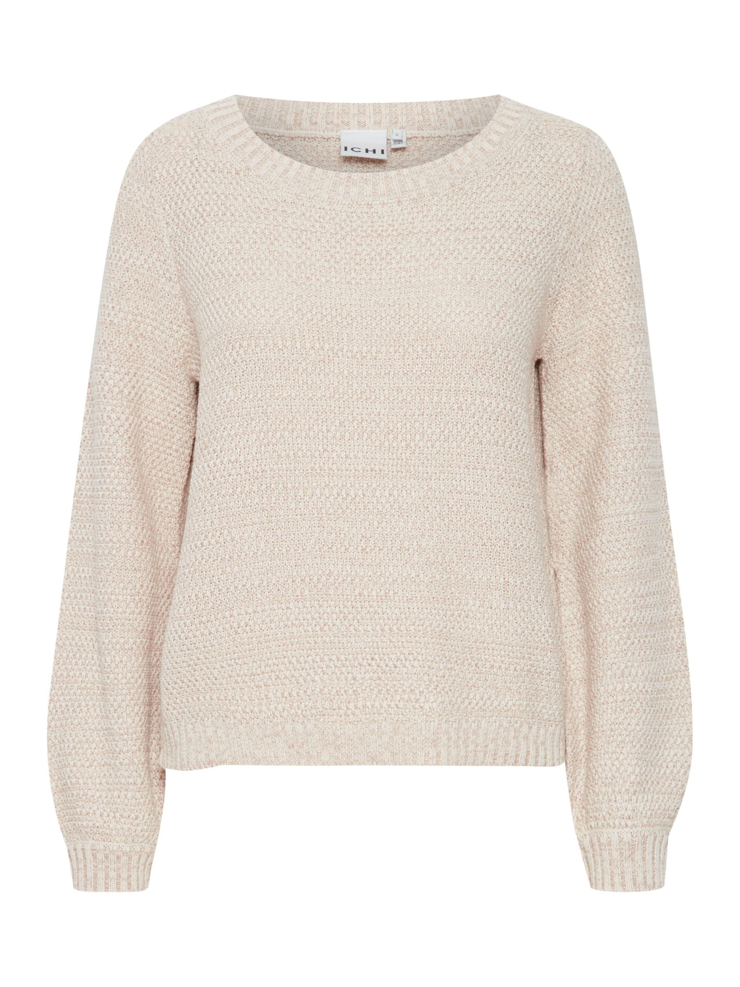 ICHI Pullover 'IHNoelle' in Beige: Vorderseite