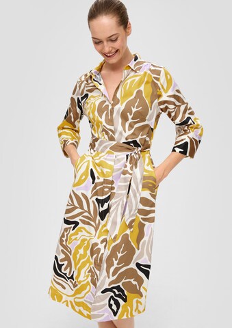 s.Oliver BLACK LABEL Shirt dress in Yellow: front