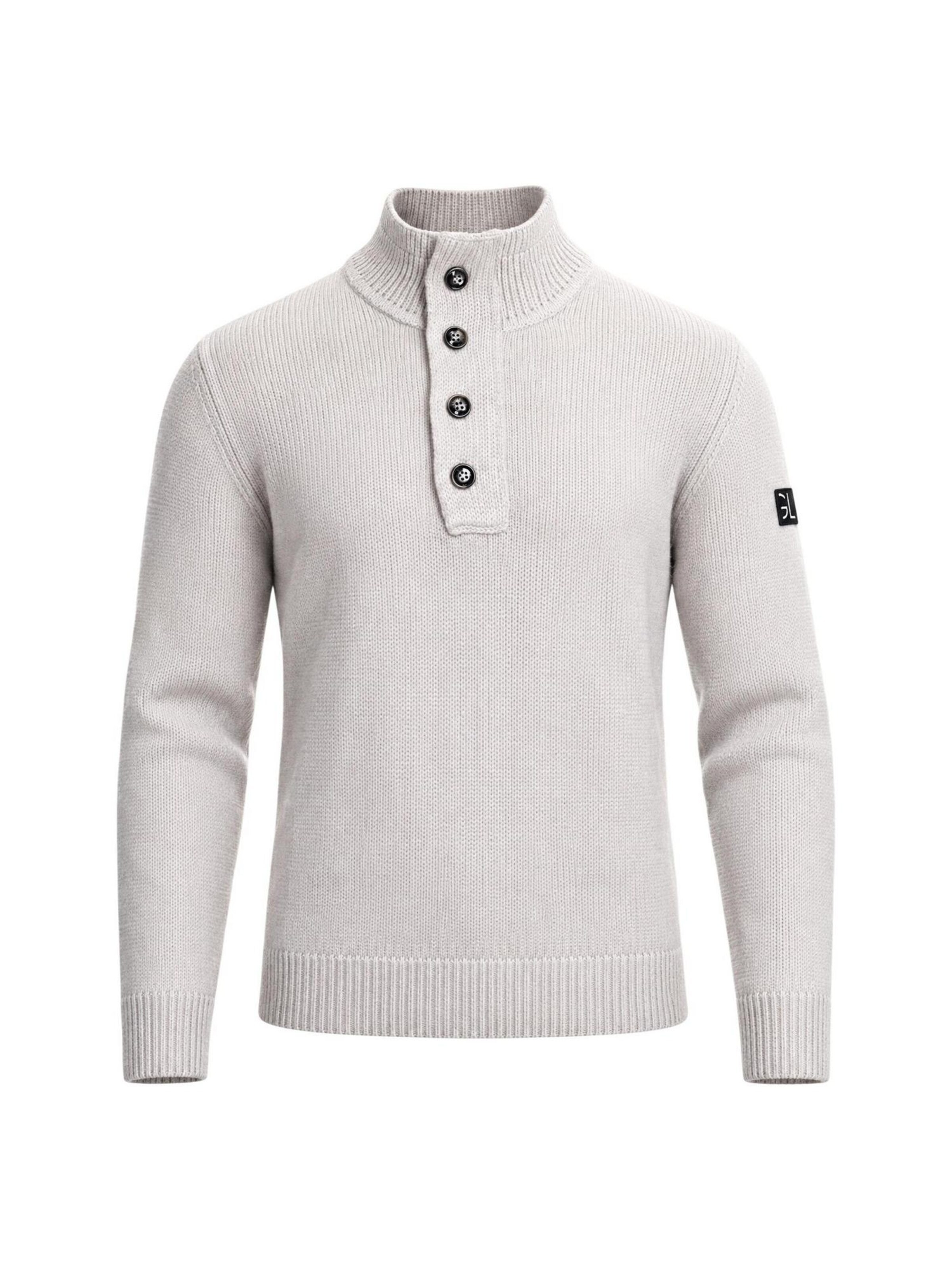 Gianni Lupo Tröja 'MAGLIERIA CASUAL GL35078-F26' i grå: framsida