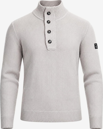 Pullover 'MAGLIERIA CASUAL GL35078-F26' di Gianni Lupo in grigio: frontale