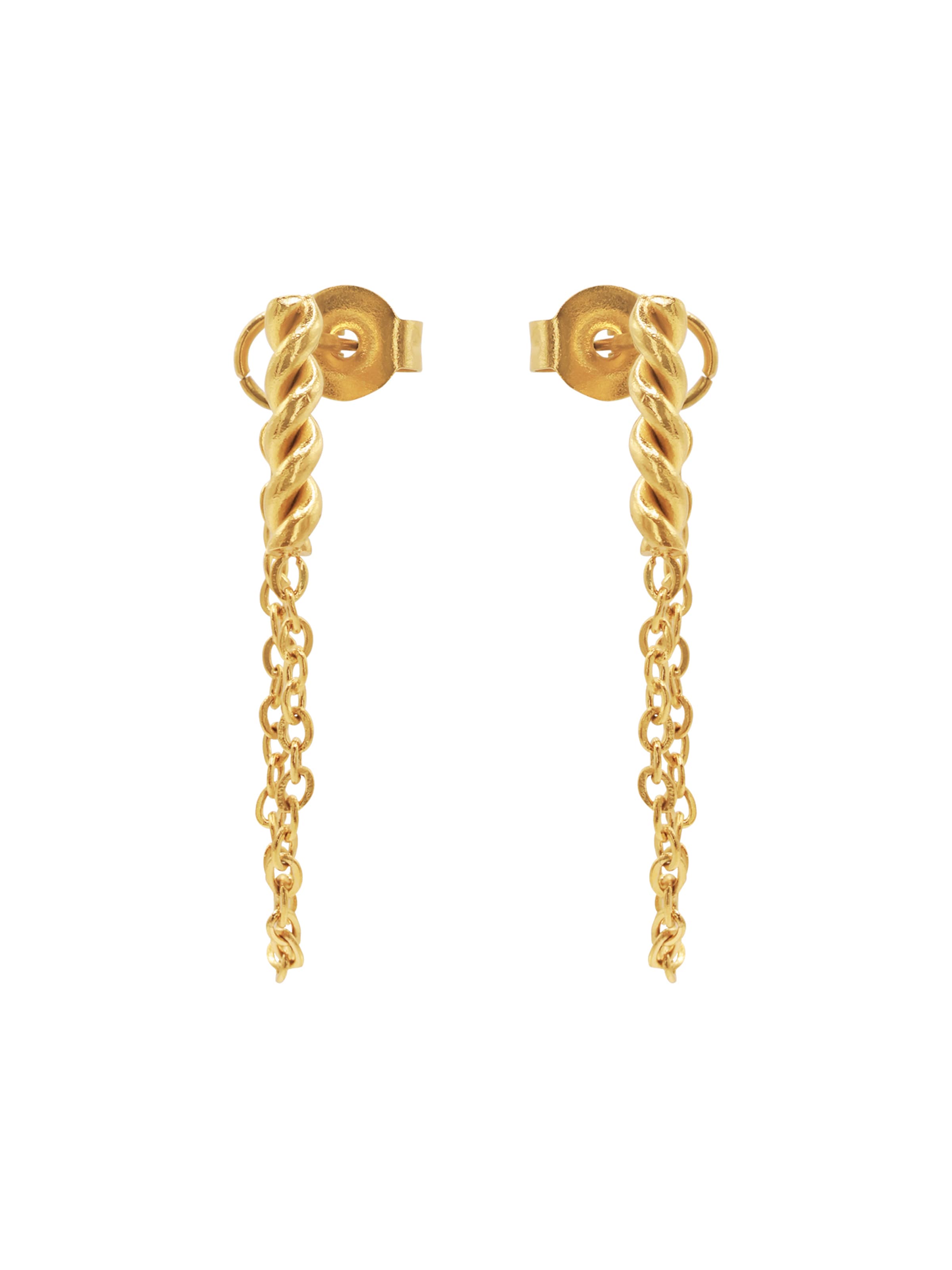 Boucles d'oreilles 'Amira' Heideman en or : devant