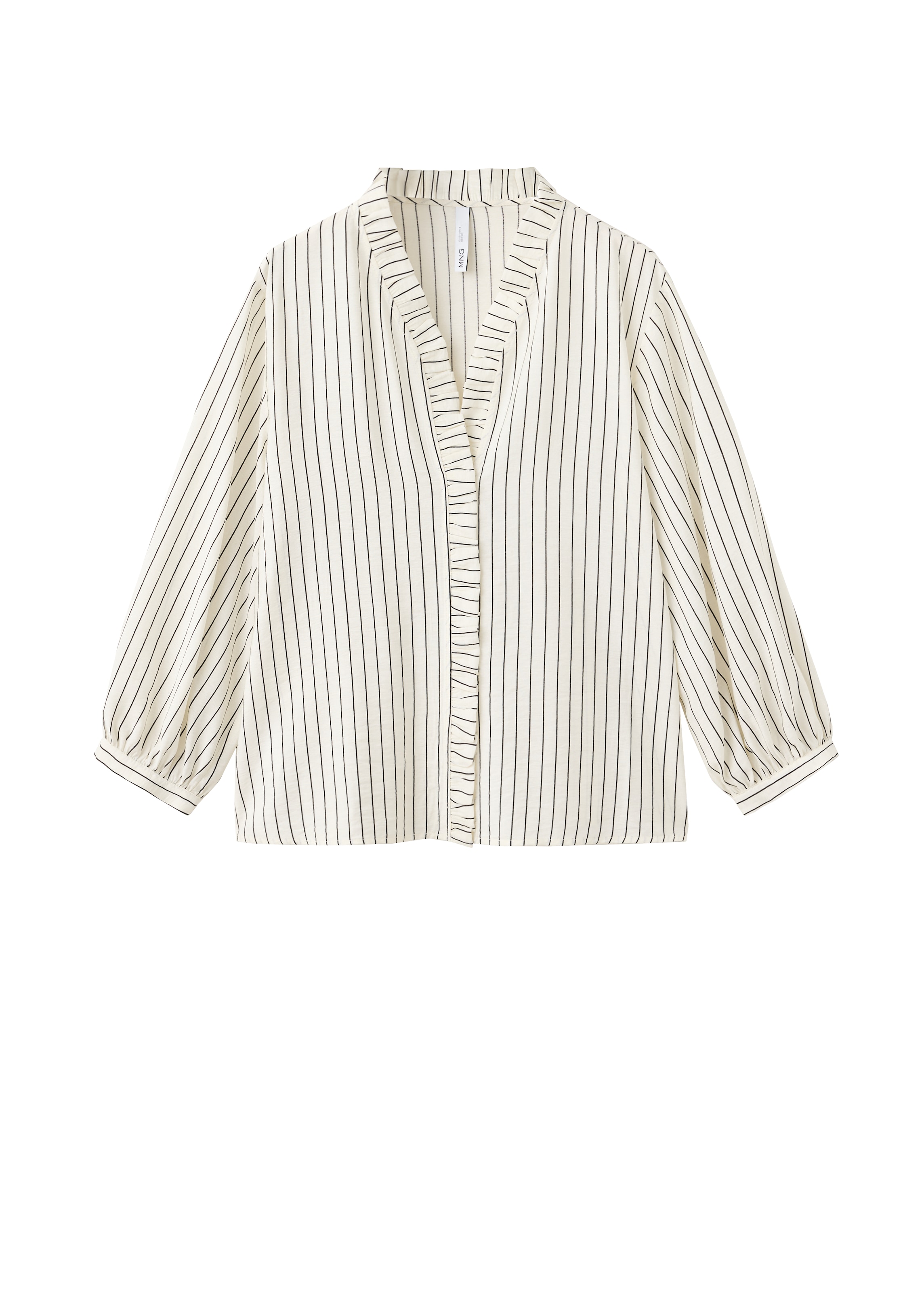 MANGO Bluse 'FLORETA' i beige: forside
