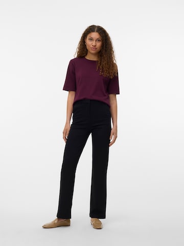 Coupe slim Pantalon VERO MODA en noir