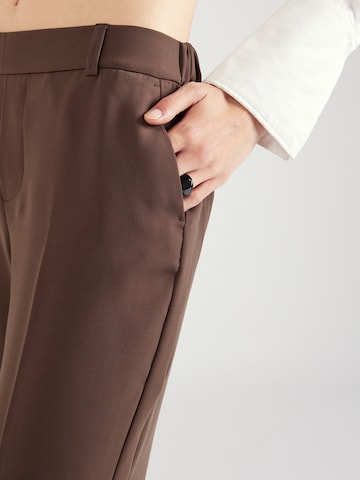 MOS MOSH Regular Pleated Pants in Brown