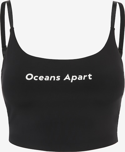 OCEANSAPART Top desportivo 'Beauty' em preto / branco, Vista do produto
