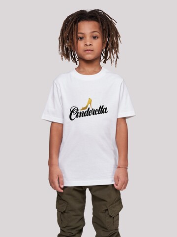 T-Shirt 'Cinderella Shoe' F4NT4STIC en blanc : devant