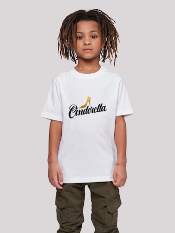 F4NT4STIC Shirt 'Cinderella Shoe' in Wit: voorkant
