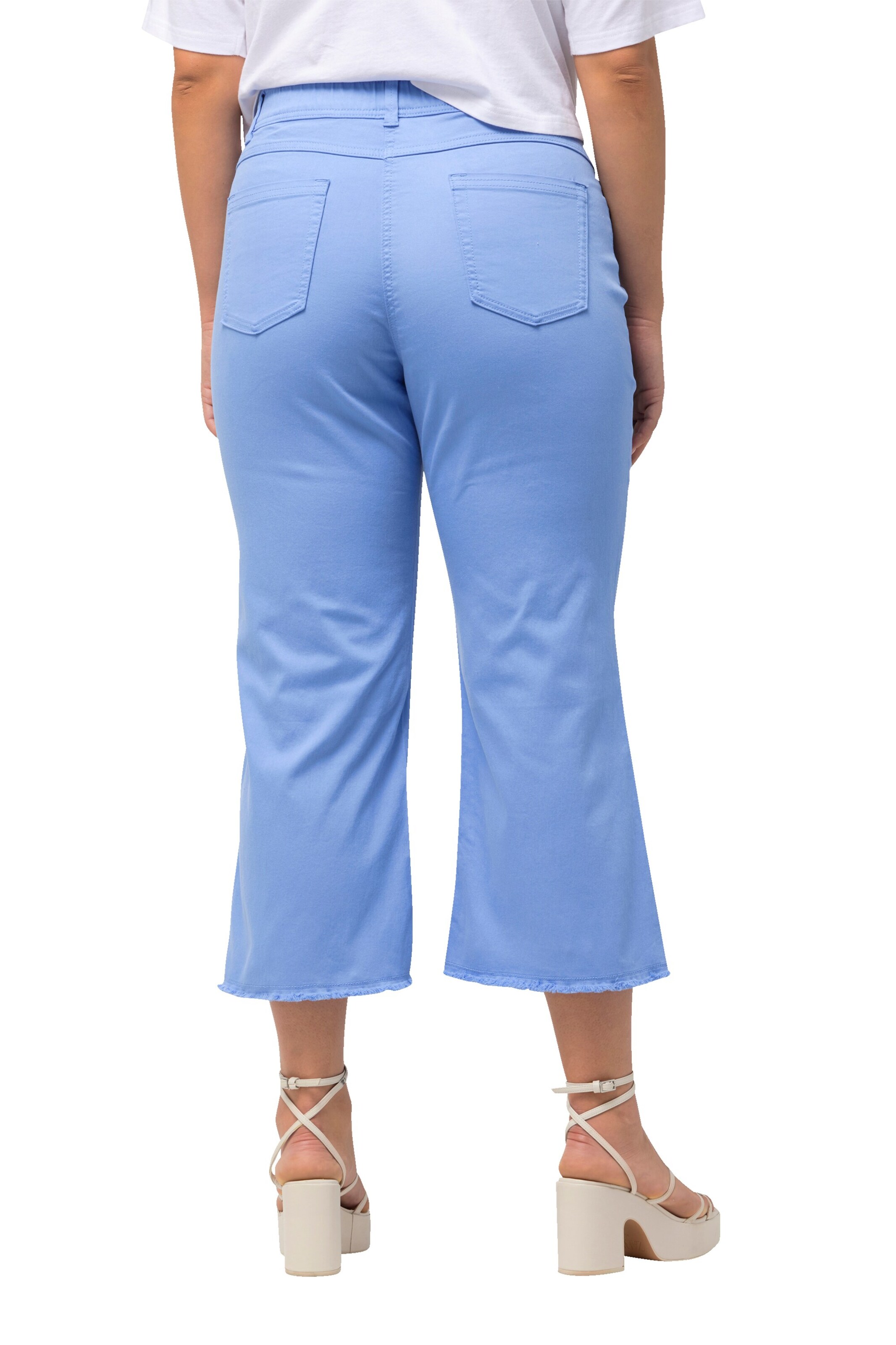 Ulla Popken Wide leg Jeans in Blauw