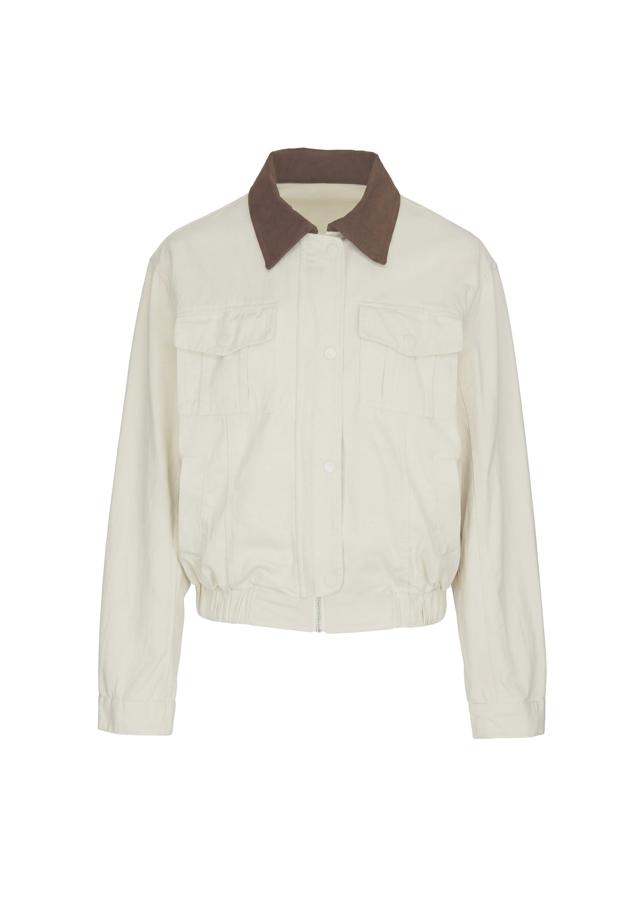 MYMO Between-season jacket in White: front