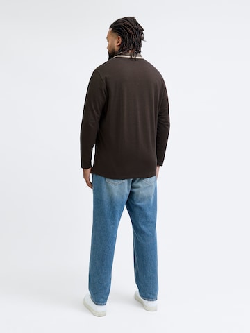 Jack & Jones Plus Paita 'JPRBLUALVES' värissä ruskea