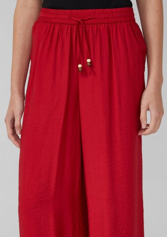 s.Oliver Wide Leg Hose in Rot