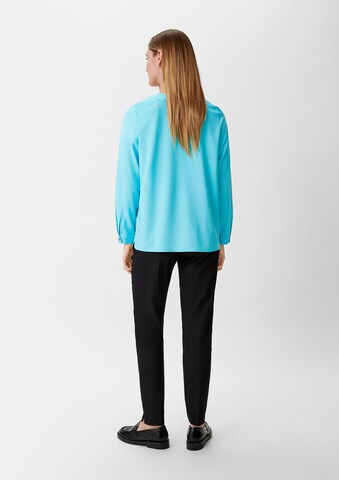 COMMA Blouse in Blauw: terug