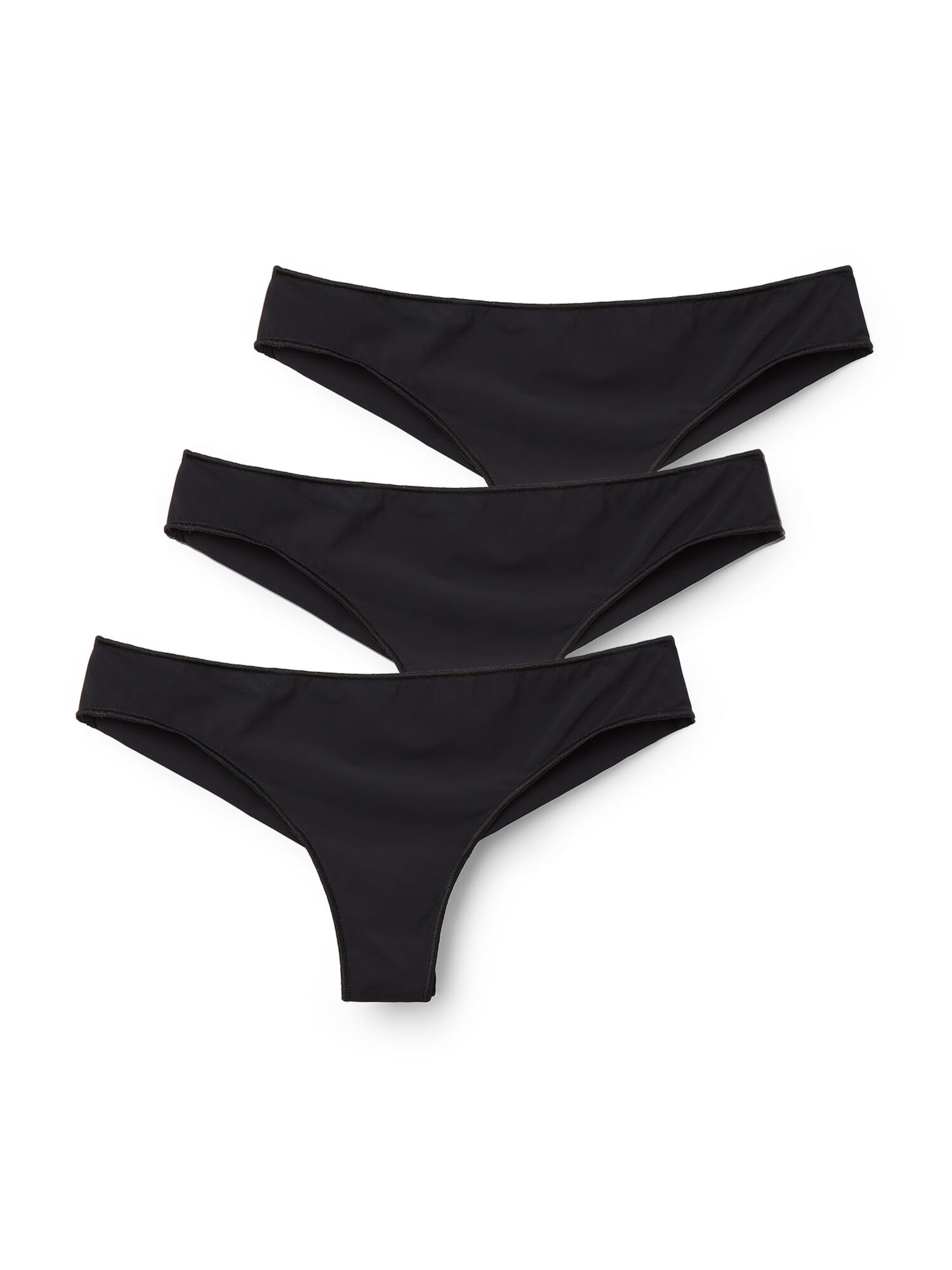 Tezenis Thong in Black: front