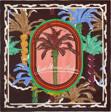 Foulard Marylène Madou en marron : devant