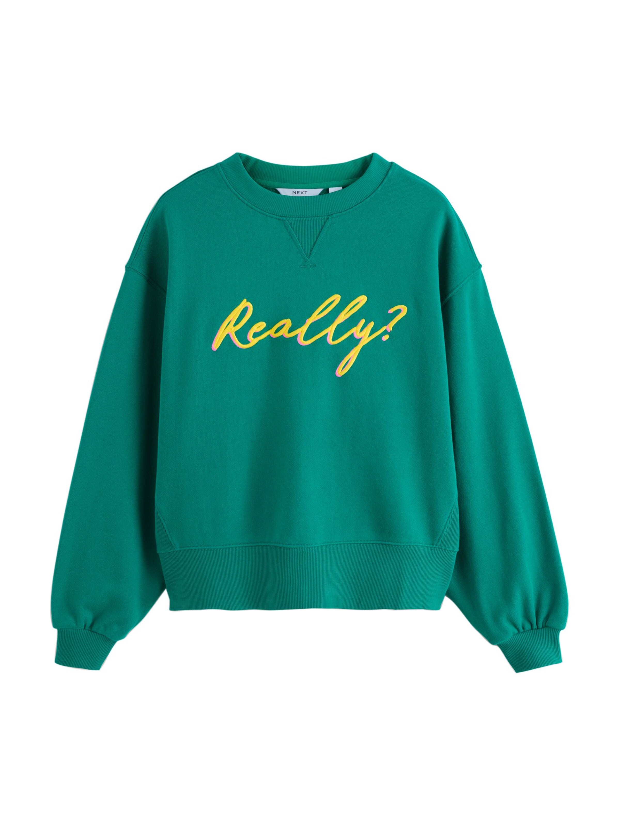 Next Μπλούζα φούτερ σε κίτρινο / πράσινο, Άποψη προϊόντος