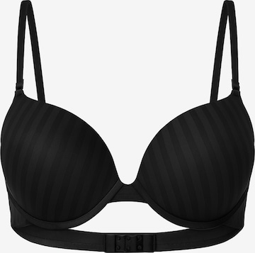 C&City Push-up BH in Schwarz: Vorderseite