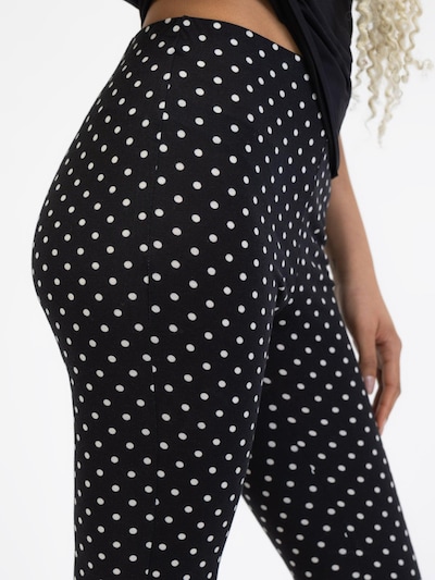 BROKE + SCHÖN Hose 'Capri Hose mit Punkten'‌ in 36 in schwarz, Produktansicht
