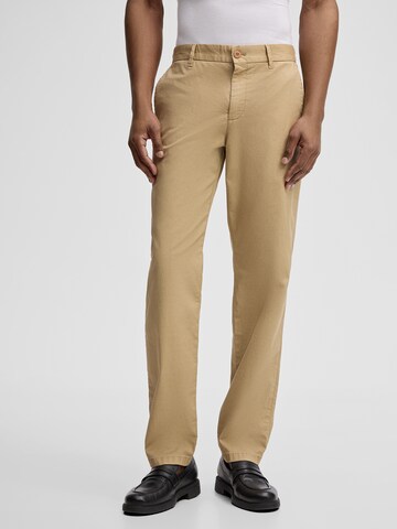 Regular Pantalon chino 'Rion' STRELLSON en beige : devant