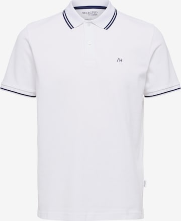 Maglietta 'Dante' di SELECTED in bianco: frontale