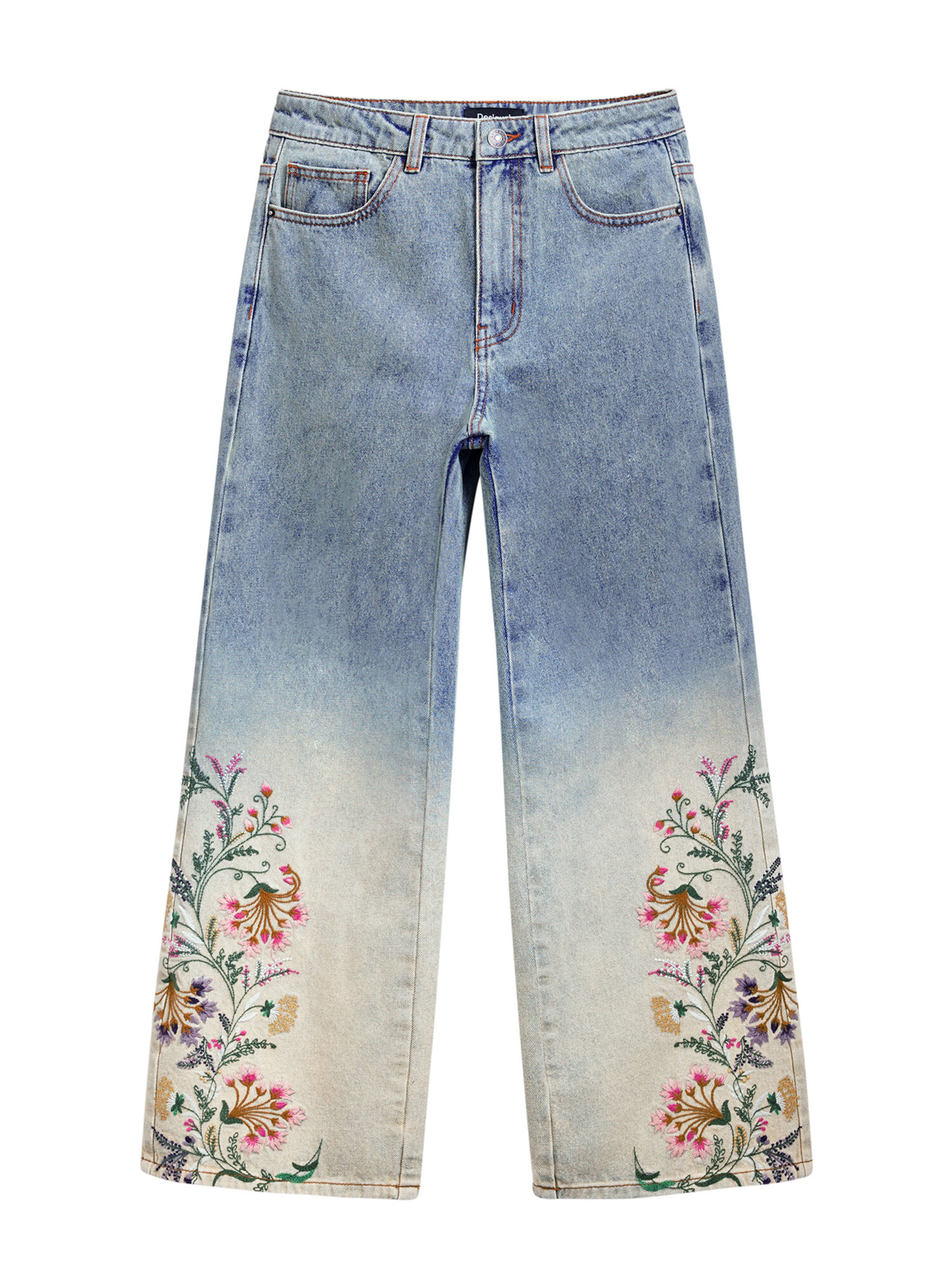 Desigual Буткат Джинсы в Синий: спереди