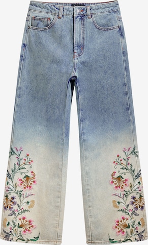 mėlyna Desigual Platėjantis Džinsai: priekis