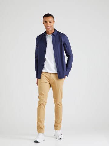 Coupe slim Pantalon chino 'Scanton' Tommy Jeans en beige