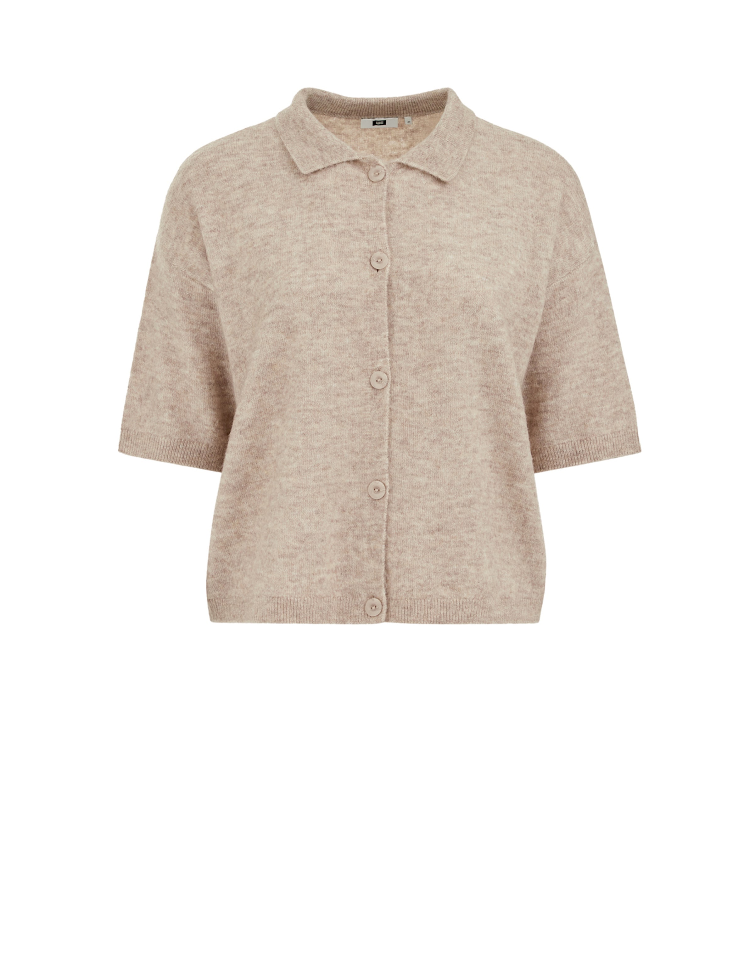 WE Fashion Плетена жилетка в сиво: отпред