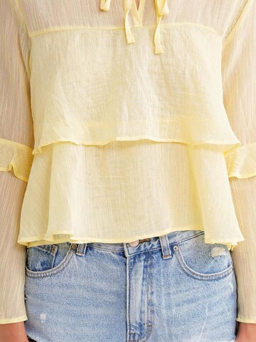 Camicia da donna 'Blusen' di MixRay in giallo