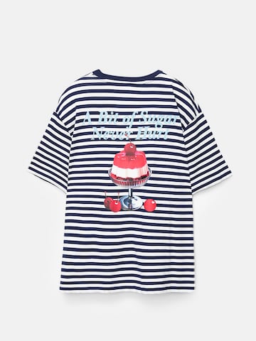 Pull&Bear Тениска в синьо