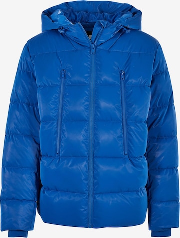 Urban Classics Winter Jacket in Blue: front