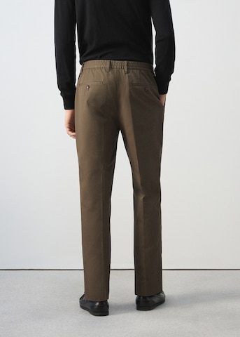 MANGO MAN Regular Pants 'Roberto2' in Brown