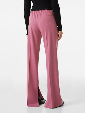 Wide leg Pantaloni con pieghe di Bershka in rosa
