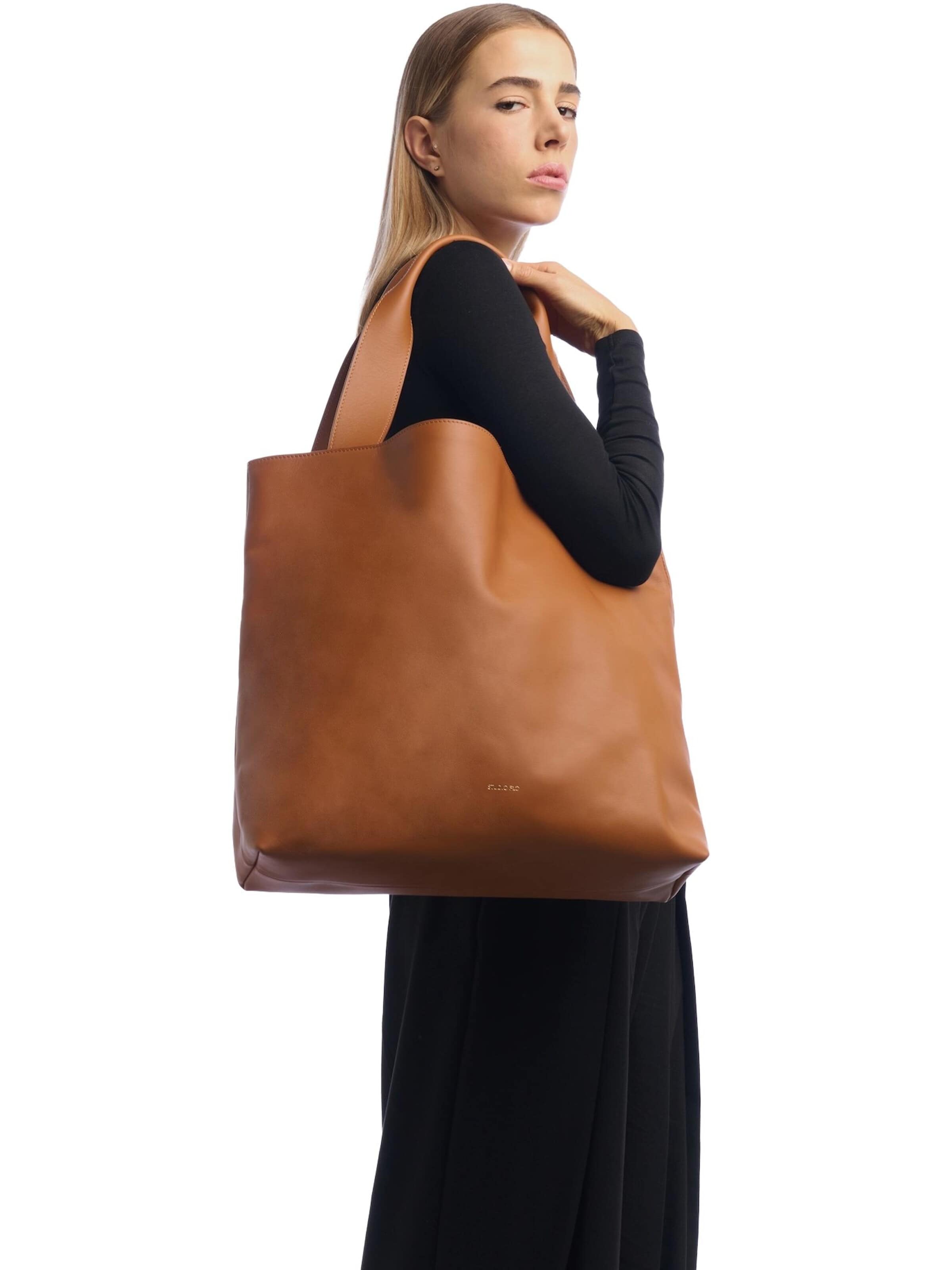 STUDIO FLO - Shopper 'URBAN TOTE - Made in Italy' en marrón