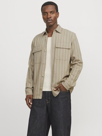 JACK & JONES Comfort Fit Skjorte i brun: forside