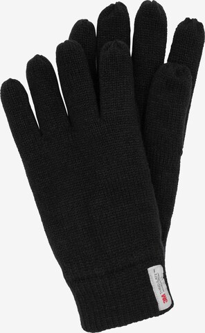 INDICODE JEANS Full Finger Gloves 'Jason' in Black: front