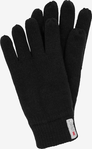 INDICODE JEANS Full Finger Gloves 'Jason' in Black: front